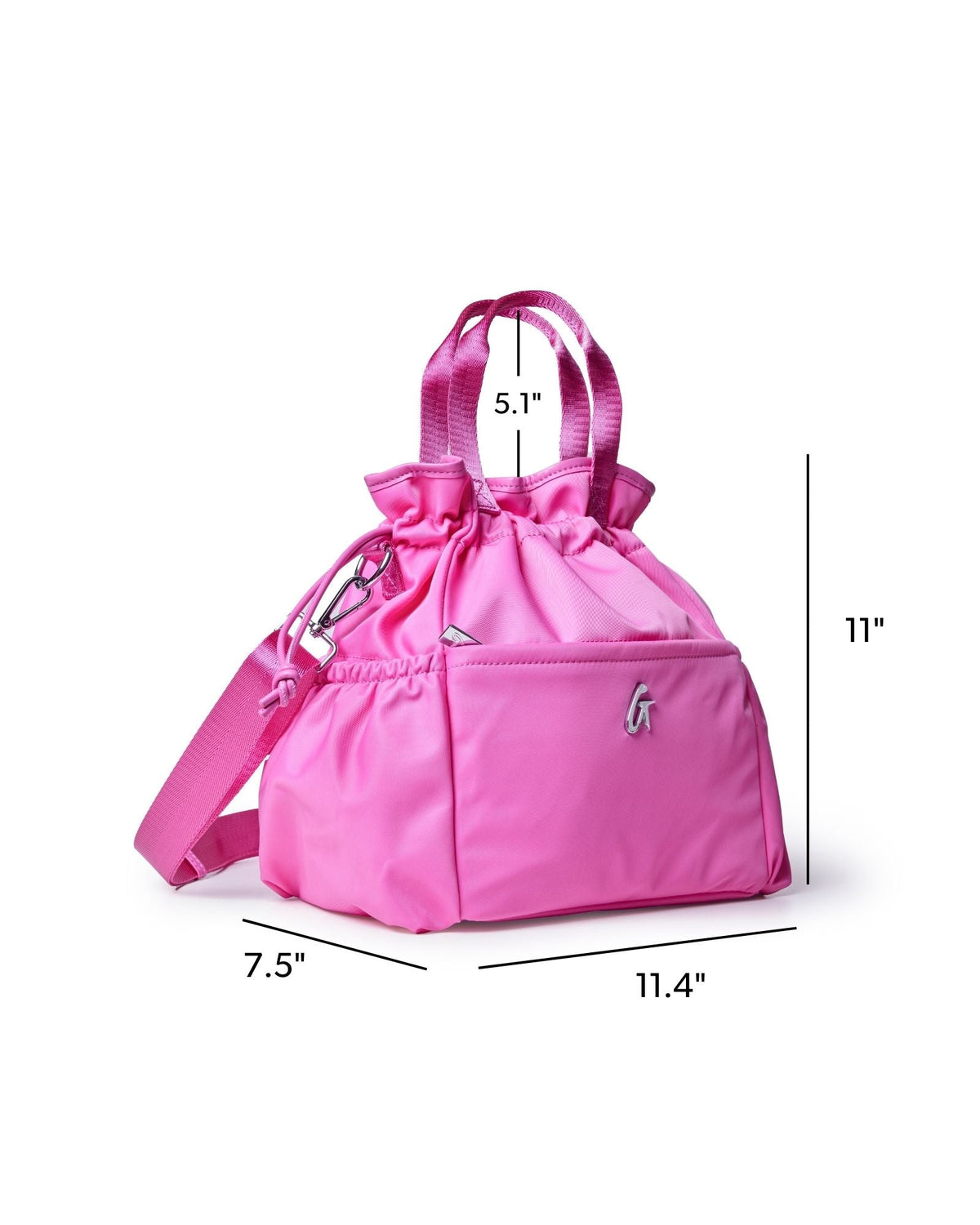 NYLON LUNCH BAG - HOT PINK