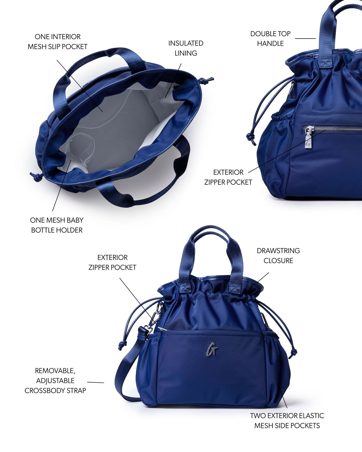 NYLON LUNCH BAG - NAVY