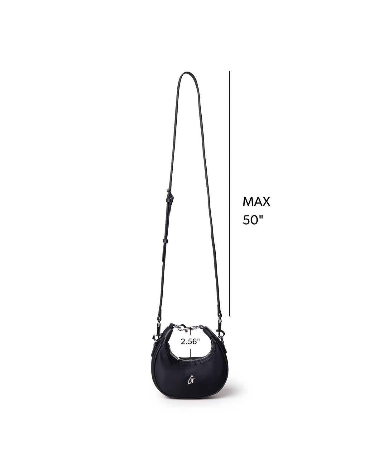 NANO NYLON HOBO BAG - BLACK