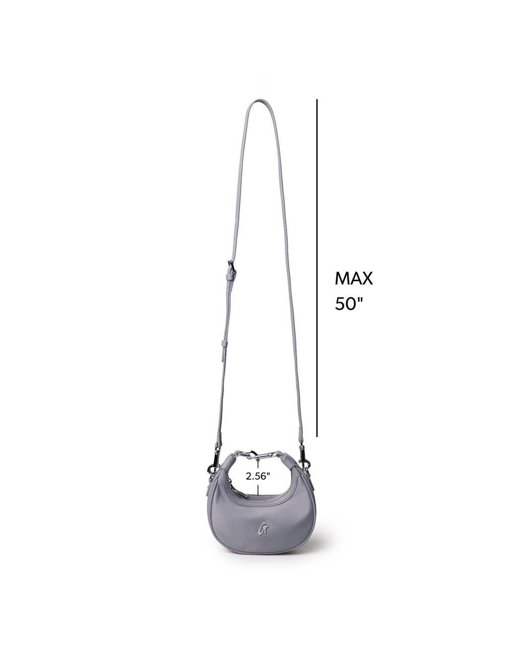 NANO NYLON HOBO BAG - GRAY