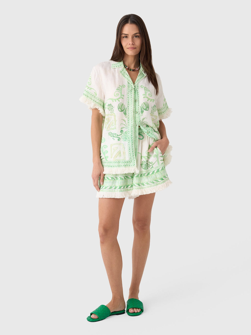 Kate Ford Women's Ochna Fringed Short