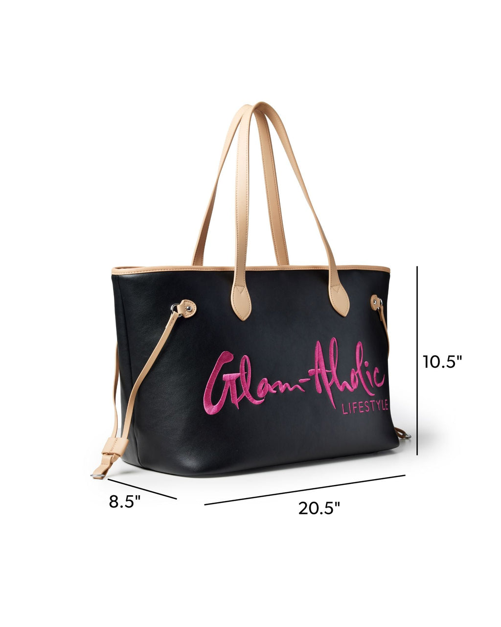 THE ORIGINAL GLAM TOTE - BLACK PINK