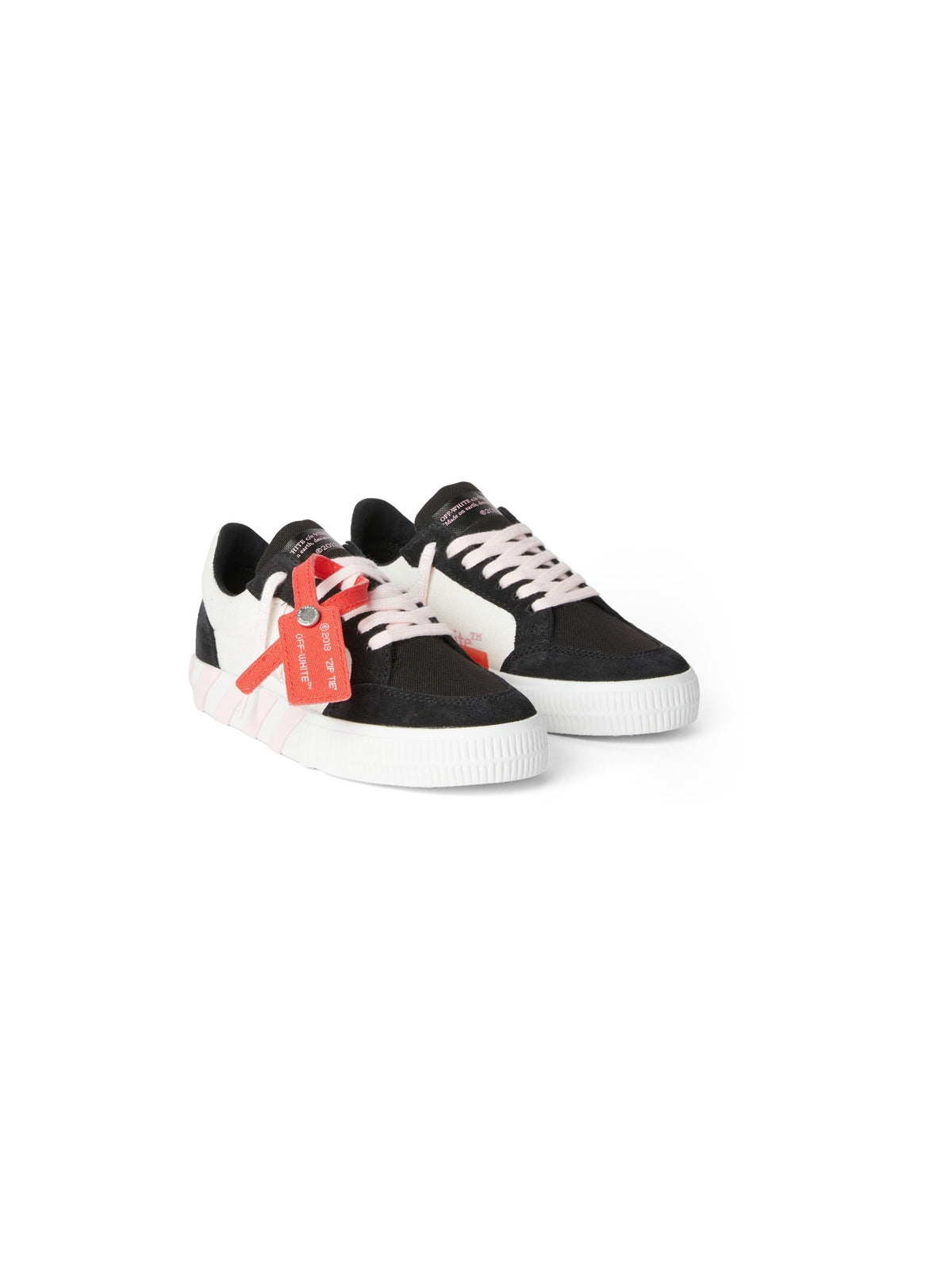 OFF WHITE Low Vulcanized Canvas Kids Sneakers