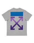 Off-White Multi Color Arrow Tee Heather Grey