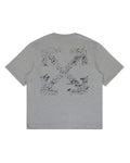 Off-White Outline Arrow Tee Heather Grey