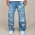 EPTM PALADIN WIDE LEG JEANS DENIM BLUE