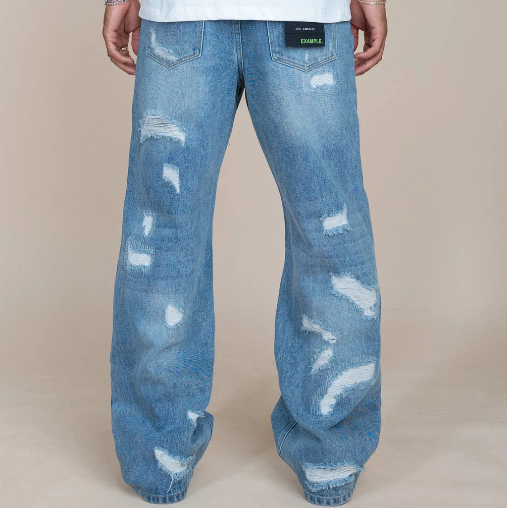 EPTM PALADIN WIDE LEG JEANS DENIM BLUE