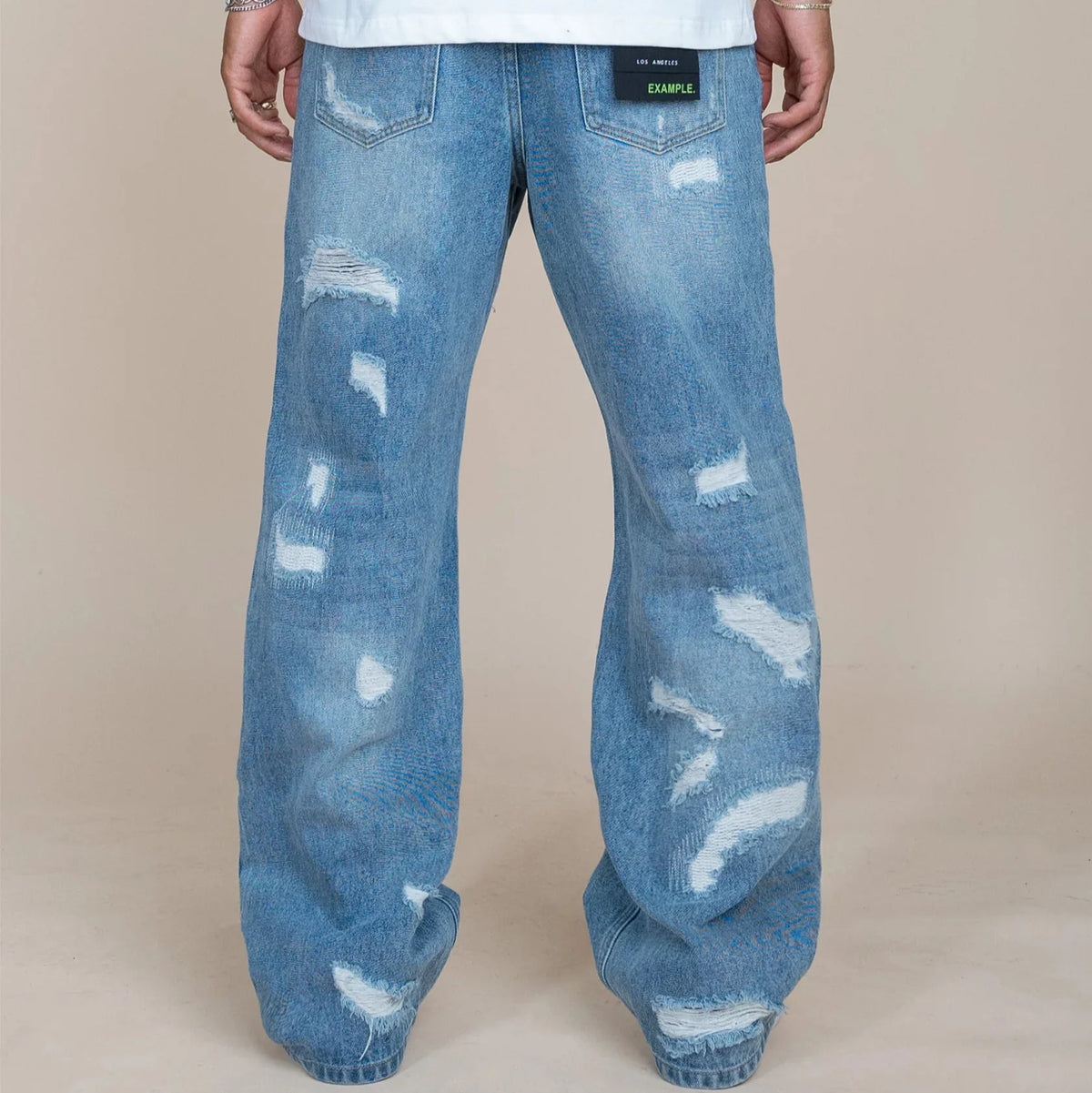 EPTM PALADIN WIDE LEG JEANS DENIM BLUE