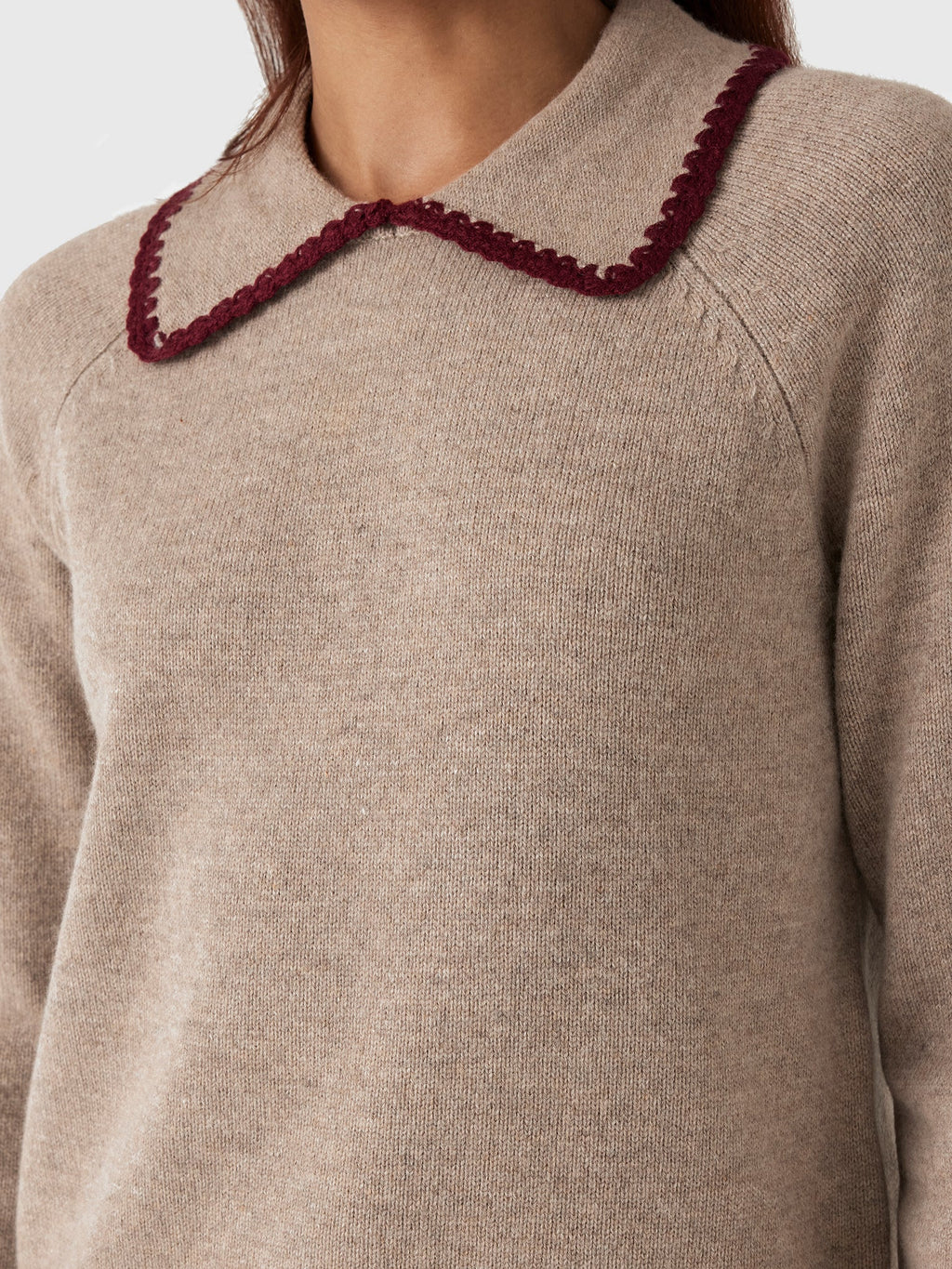 Love Note Women's Peter Pan Collar Sweater