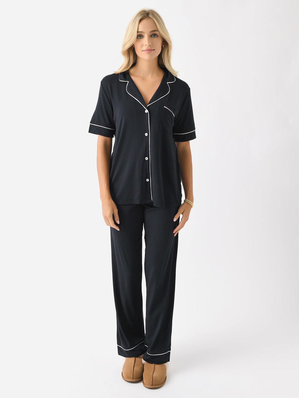 Eberjey Women's Gisele Short Sleeve Pant Pajama Set
