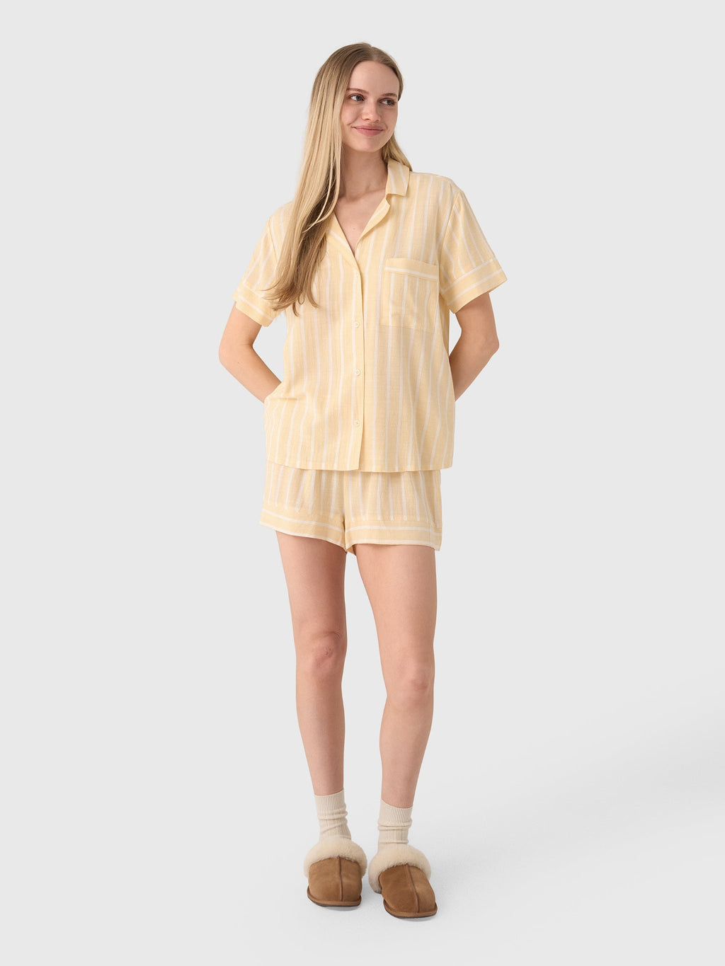 Eberjey Women's Nautico Shortie Short Pajama Set