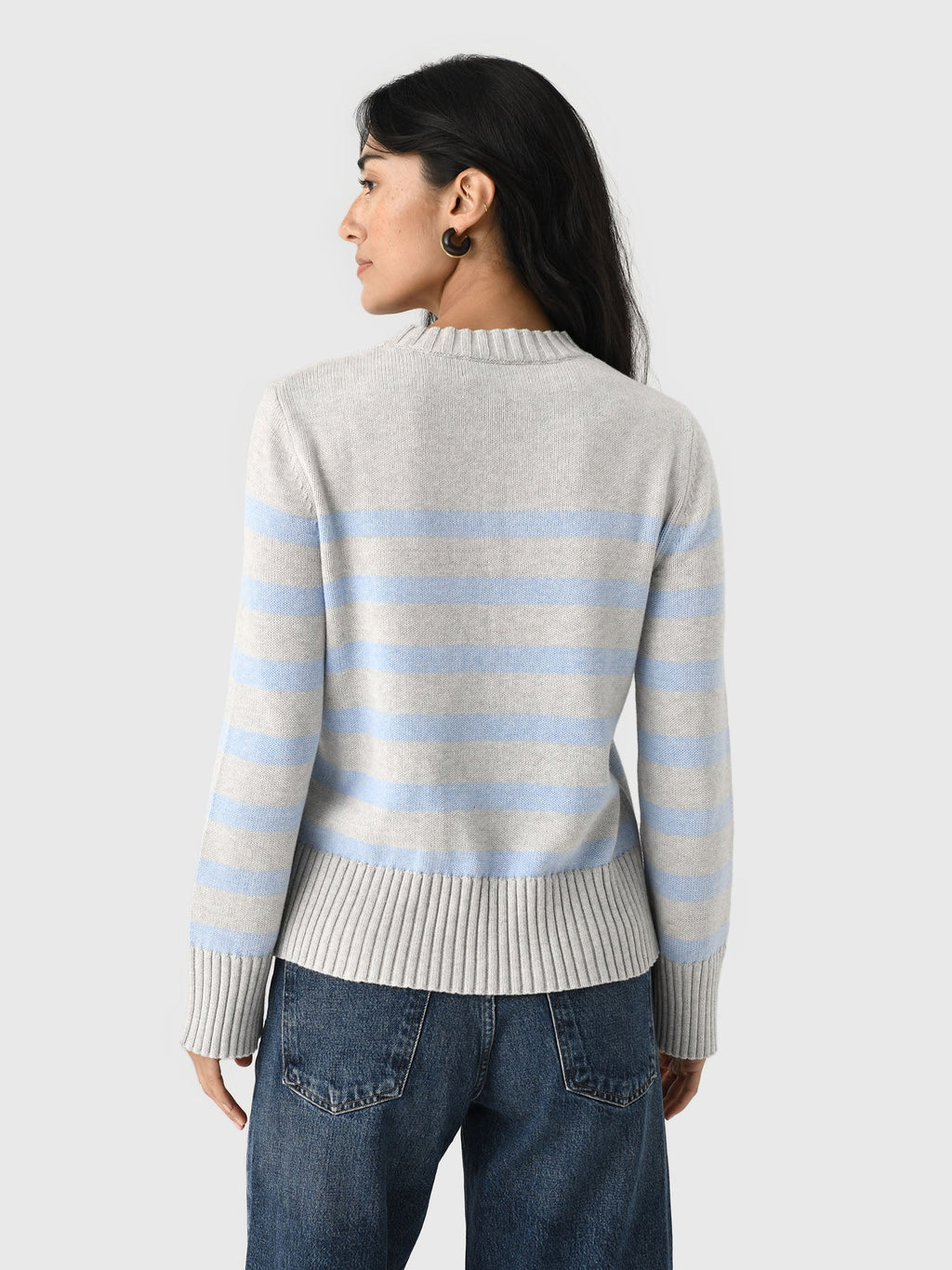 MVG Women's Cotton Cashmere Crewneck Sweater