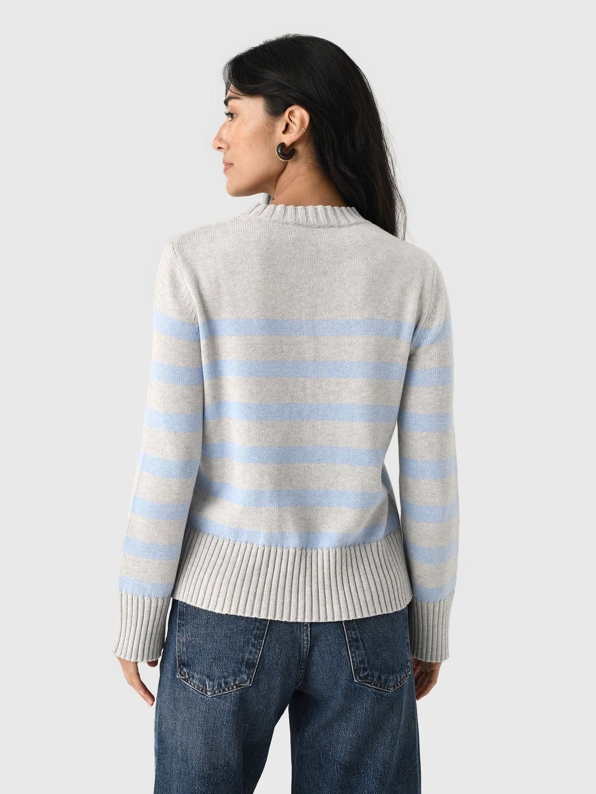 MVG Women's Cotton Cashmere Crewneck Sweater