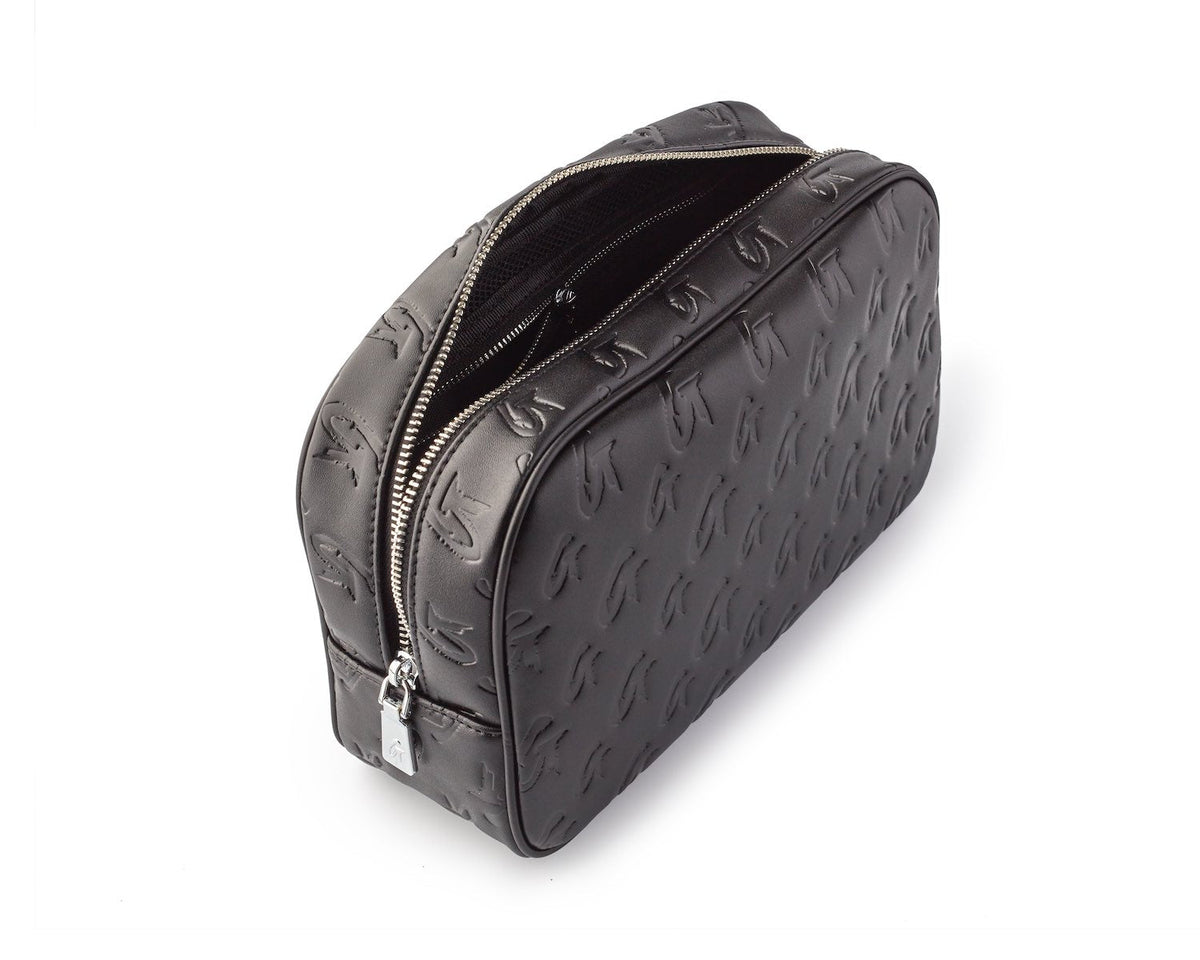SMALL MONOGRAM TOILETRY BAG - BLACK BLACK