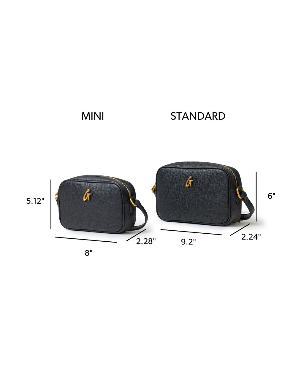 STANDARD PEBBLE CAMERA BAG - BLACK