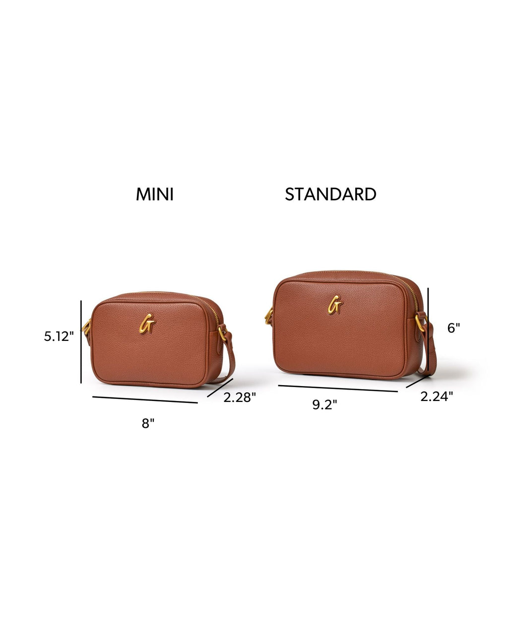 STANDARD PEBBLE CAMERA BAG - BROWN