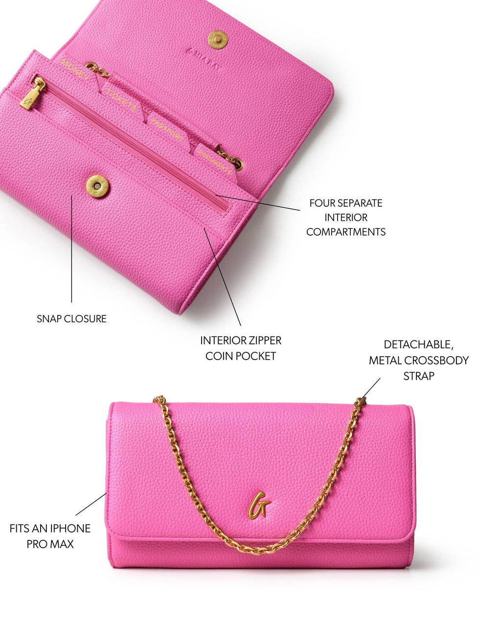 PEBBLE TRAVEL WOC - HOT PINK