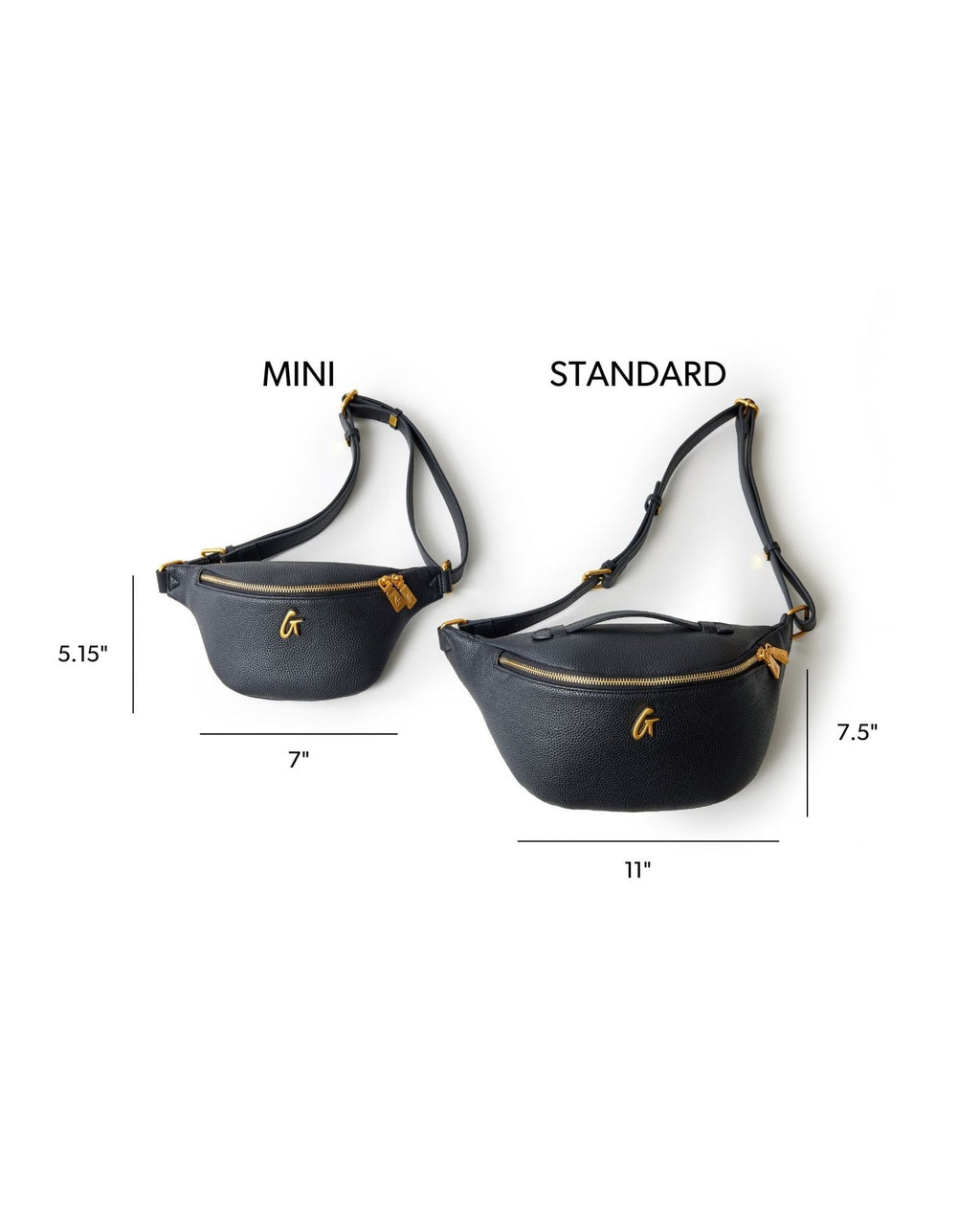 PEBBLE FANNY PACK - BLACK