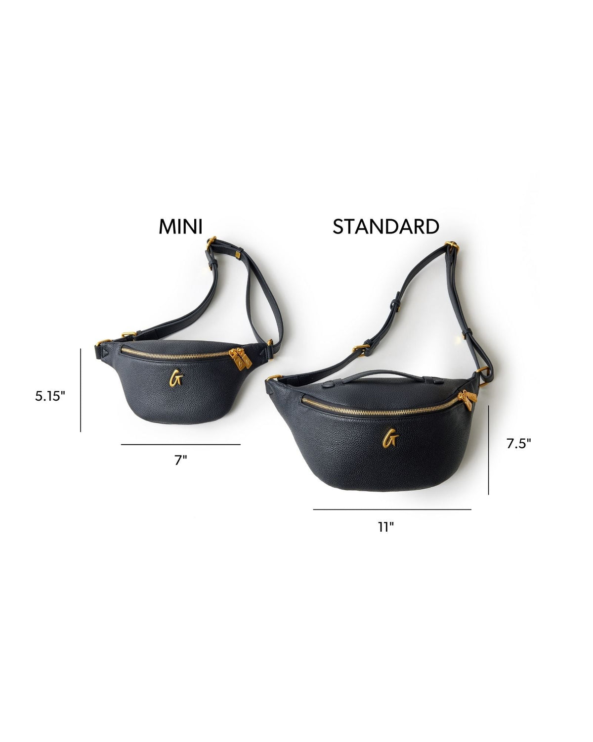 PEBBLE FANNY PACK - BLACK