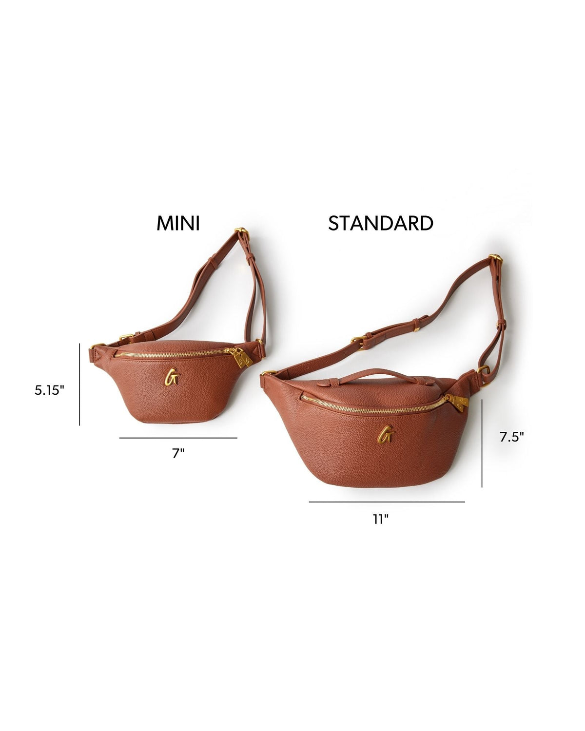 PEBBLE FANNY PACK - BROWN
