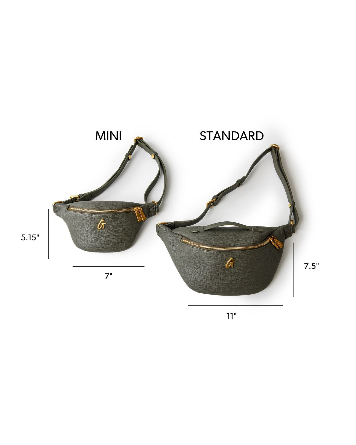 PEBBLE FANNY PACK - OLIVE GREEN