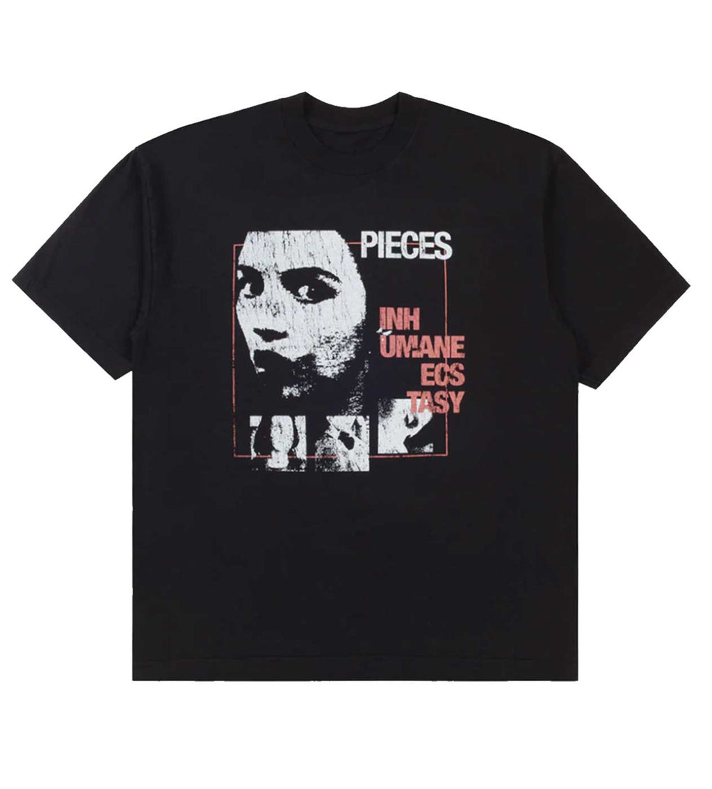 Pieces Inhumane Tee Vintage Black