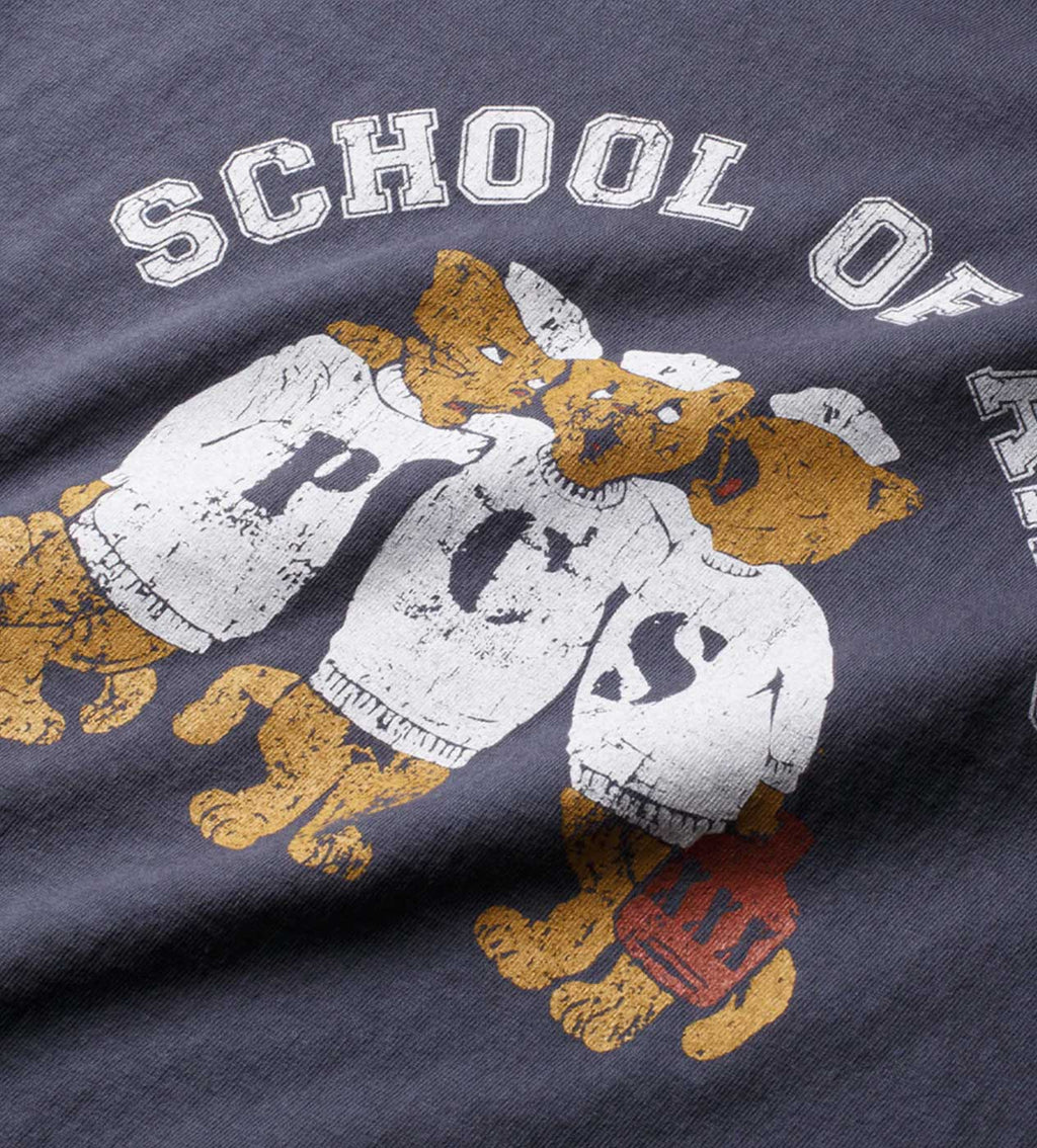 Pieces Mascot Sleeveless Tee Vintage Navy