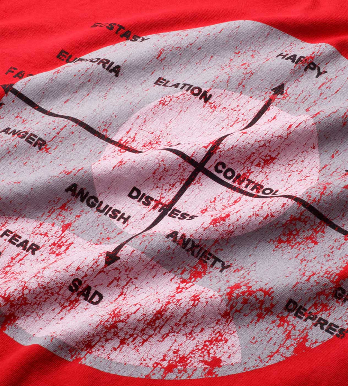 Pieces Mental Health Tee Vintage Red