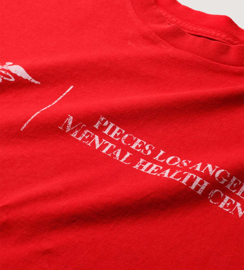 Pieces Mental Health Tee Vintage Red