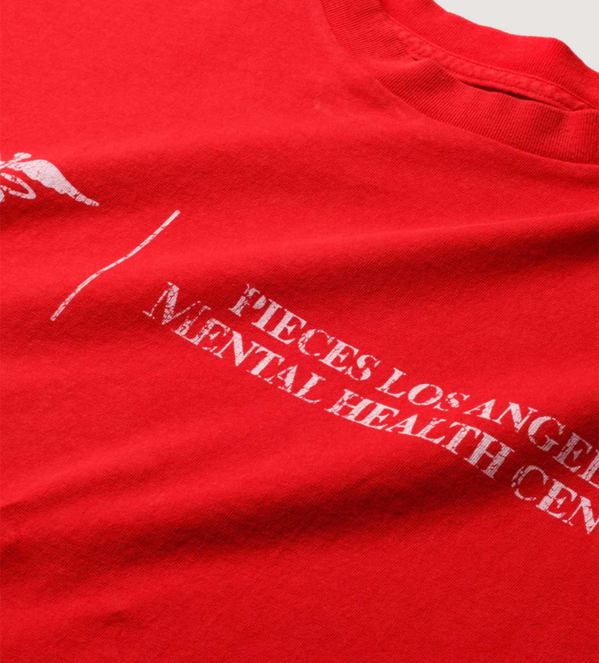Pieces Mental Health Tee Vintage Red