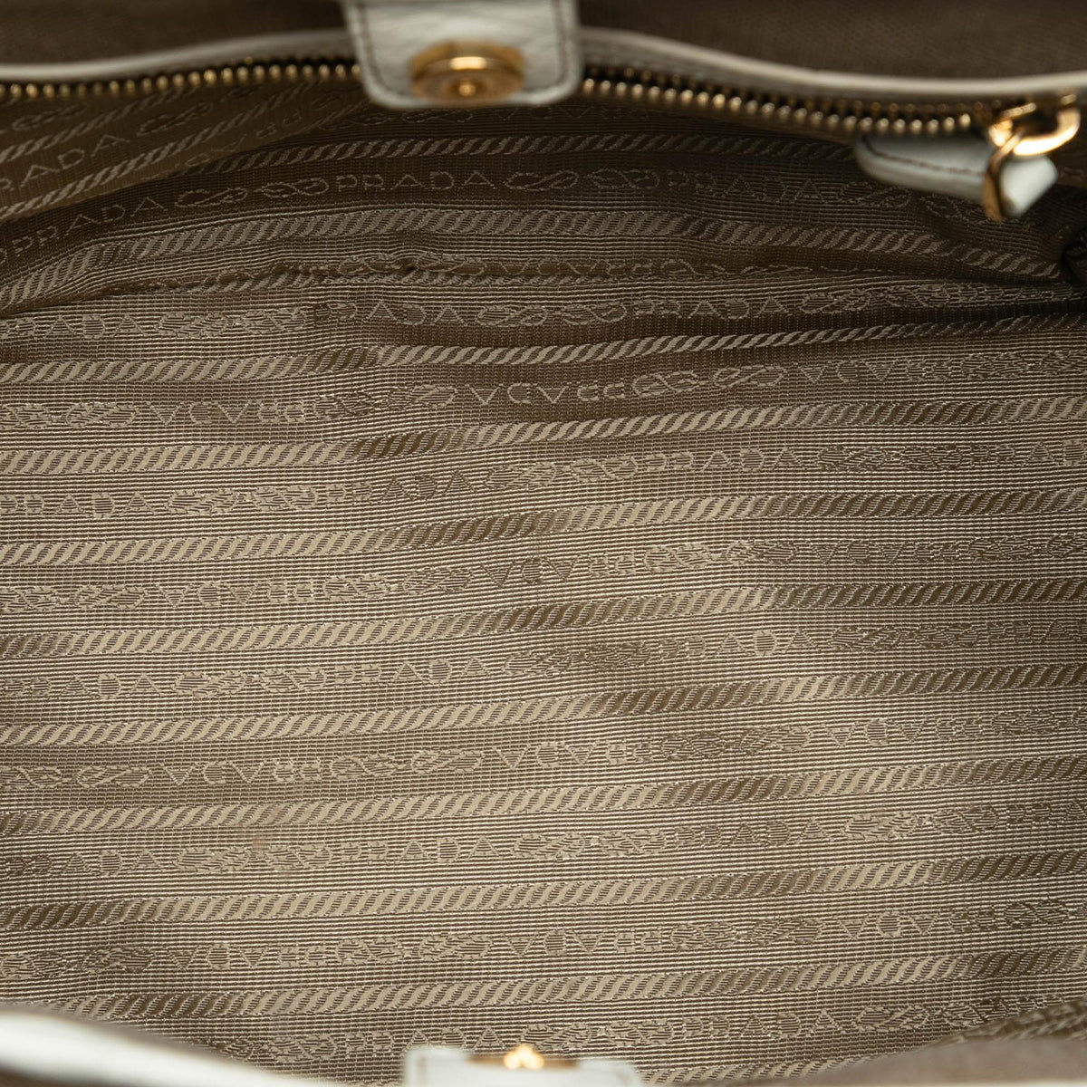 Prada Canvas Canapa Logo Bow Satchel - Beige