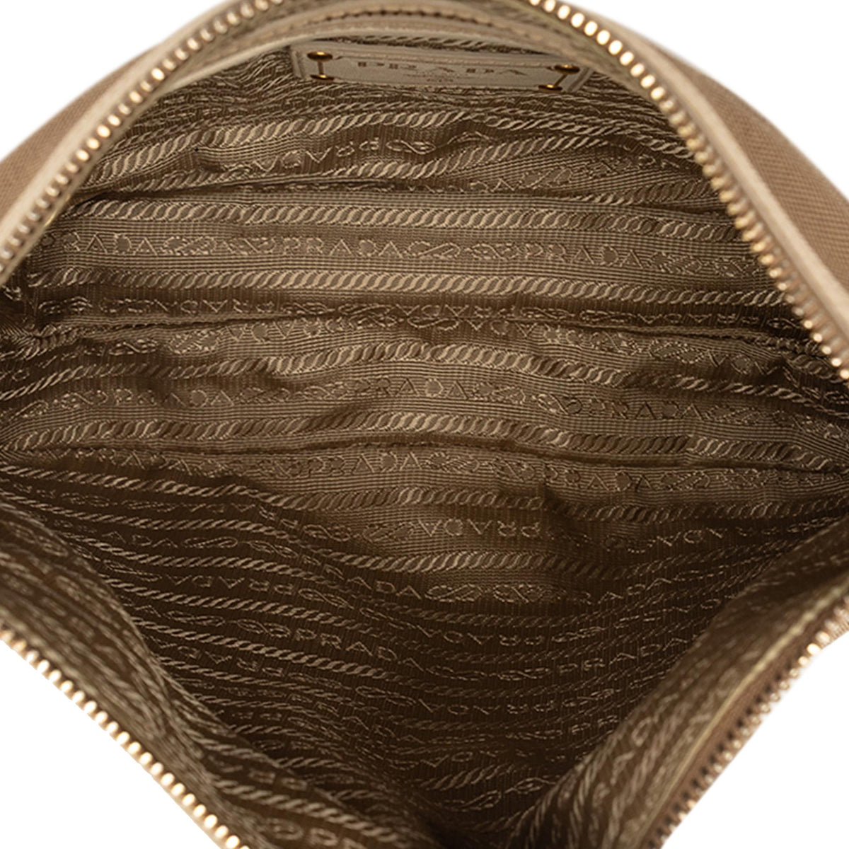 Prada Canvas Canapa Logo Crossbody Bag - Brown