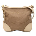 Prada Canvas Canapa Logo Crossbody Bag - Brown