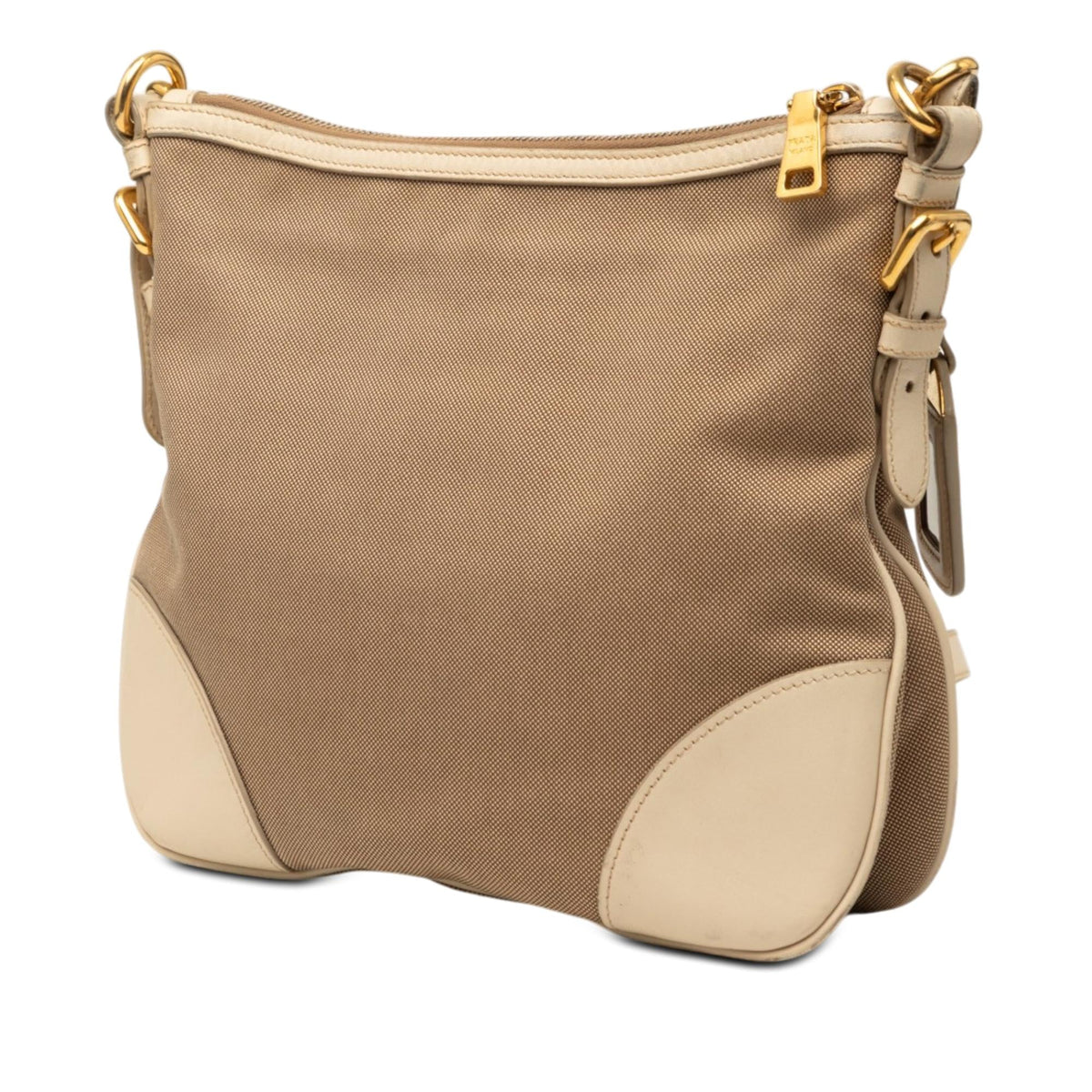 Prada Canvas Canapa Logo Crossbody Bag - Brown