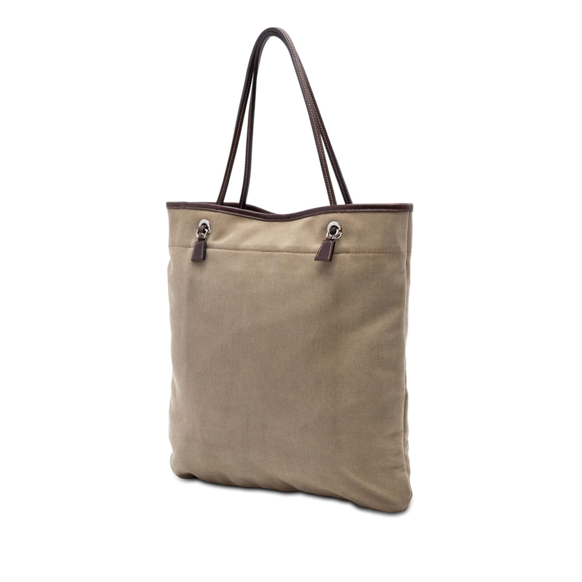 Prada Canvas Canapa Logo Tote Bag - Brown