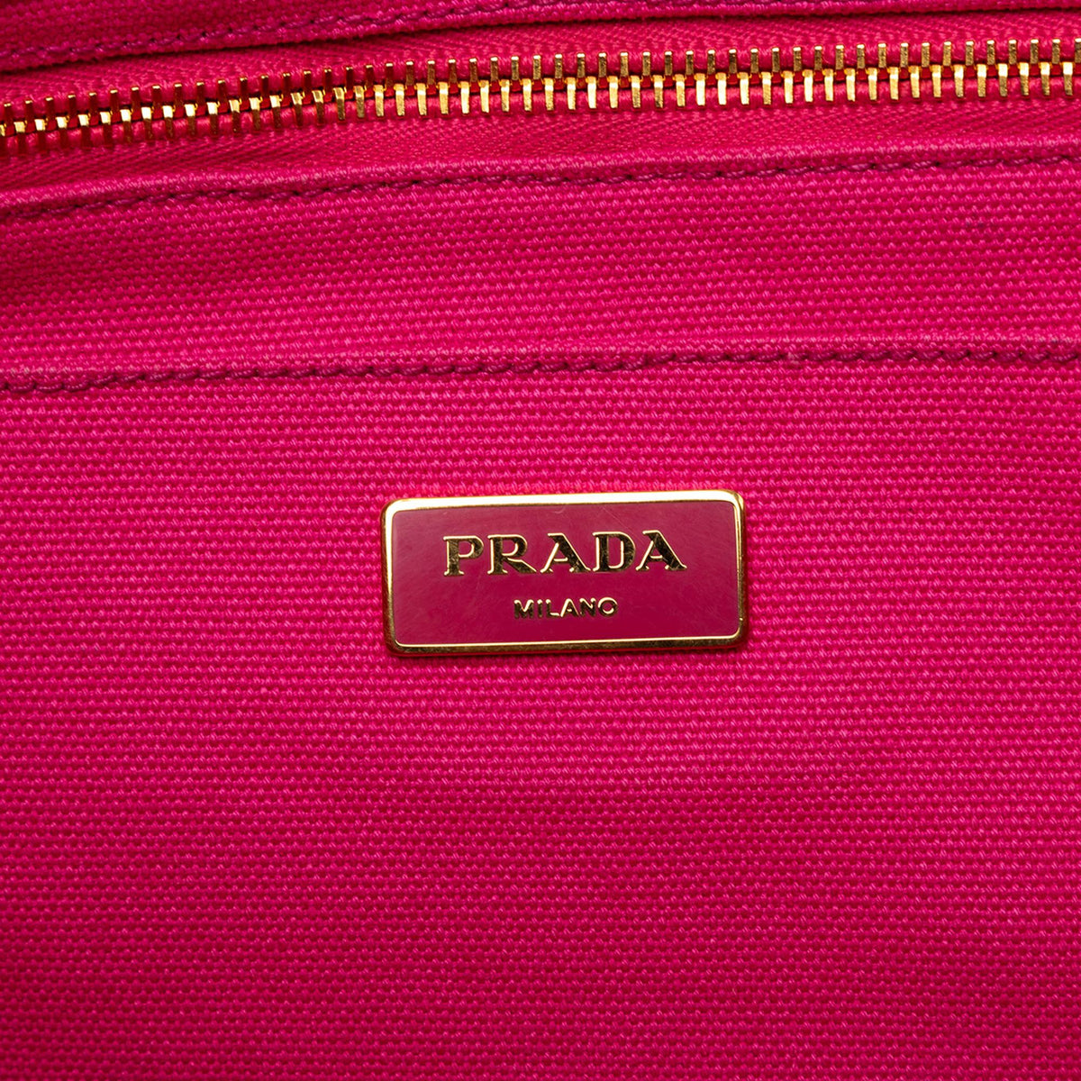 Prada Canvas Canapa Logo Tote Bag - Pink