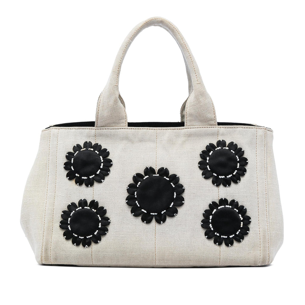 Prada Canvas Canapa Mistolino Tote Bag - Brown