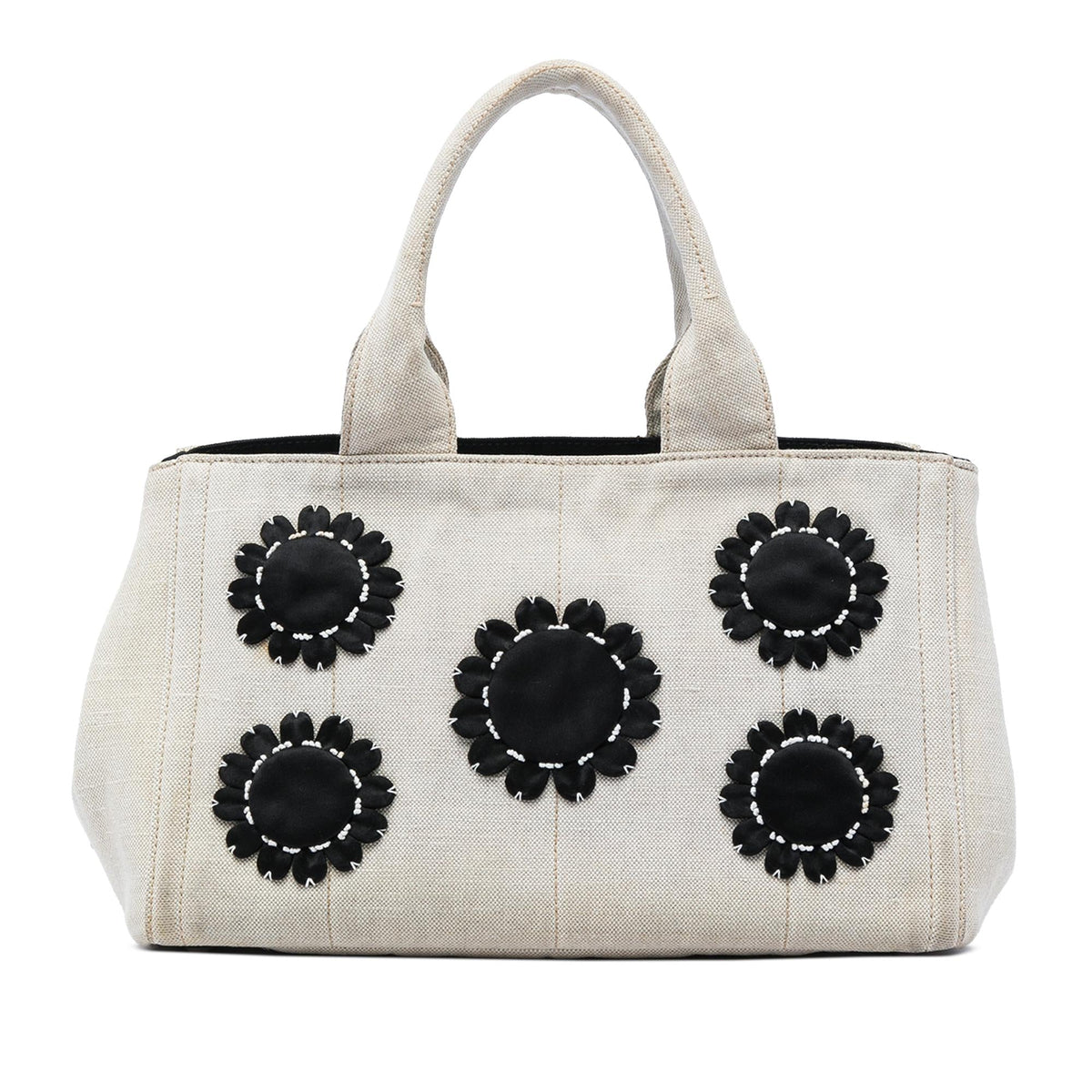 Prada Canvas Canapa Mistolino Tote Bag - Brown