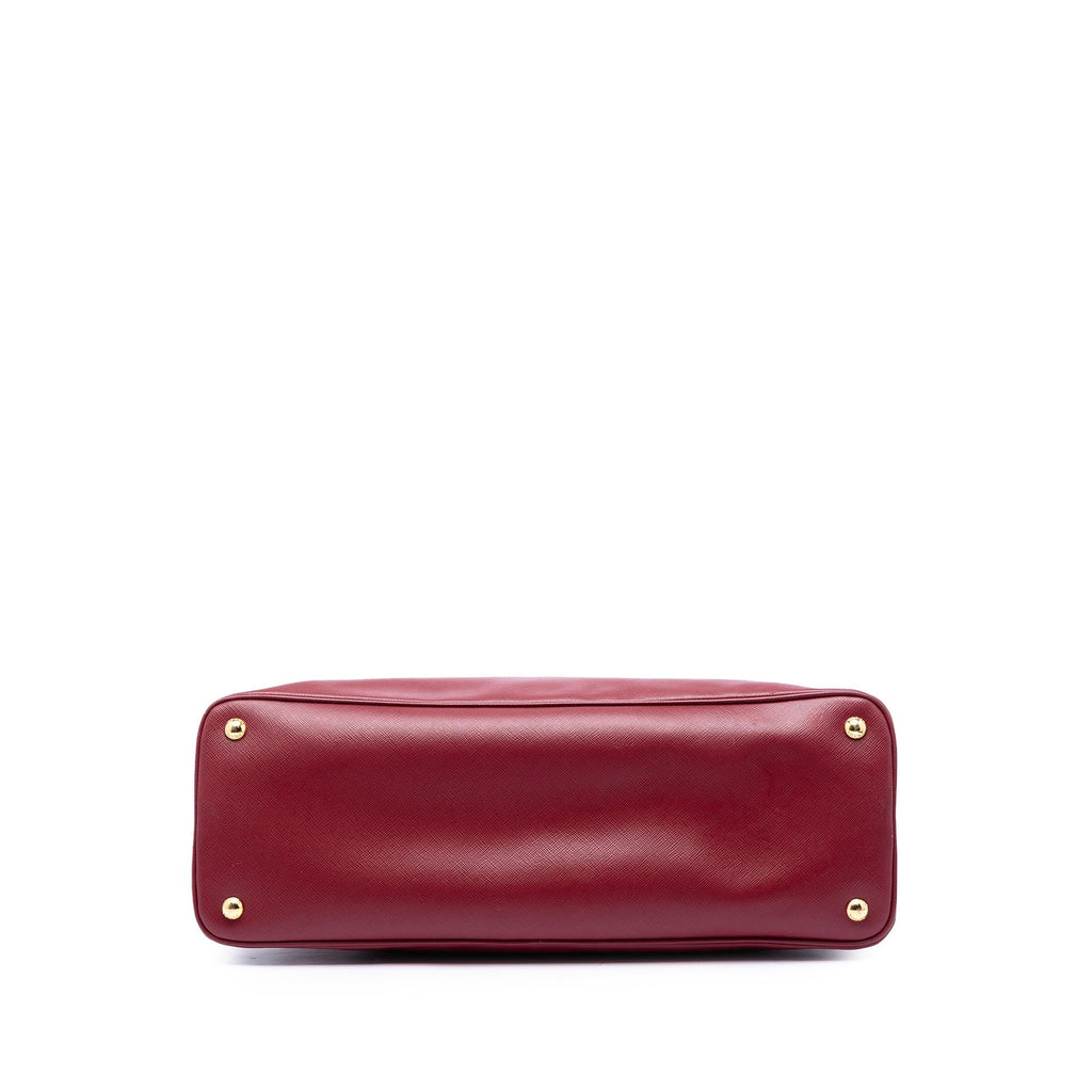 Prada Extra Large Saffiano Lux Promenade Satchel - Red