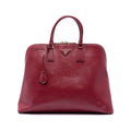 Prada Extra Large Saffiano Lux Promenade Satchel - Red