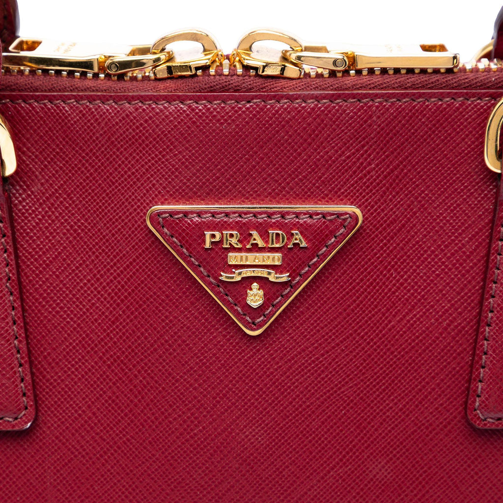 Prada Extra Large Saffiano Lux Promenade Satchel - Red