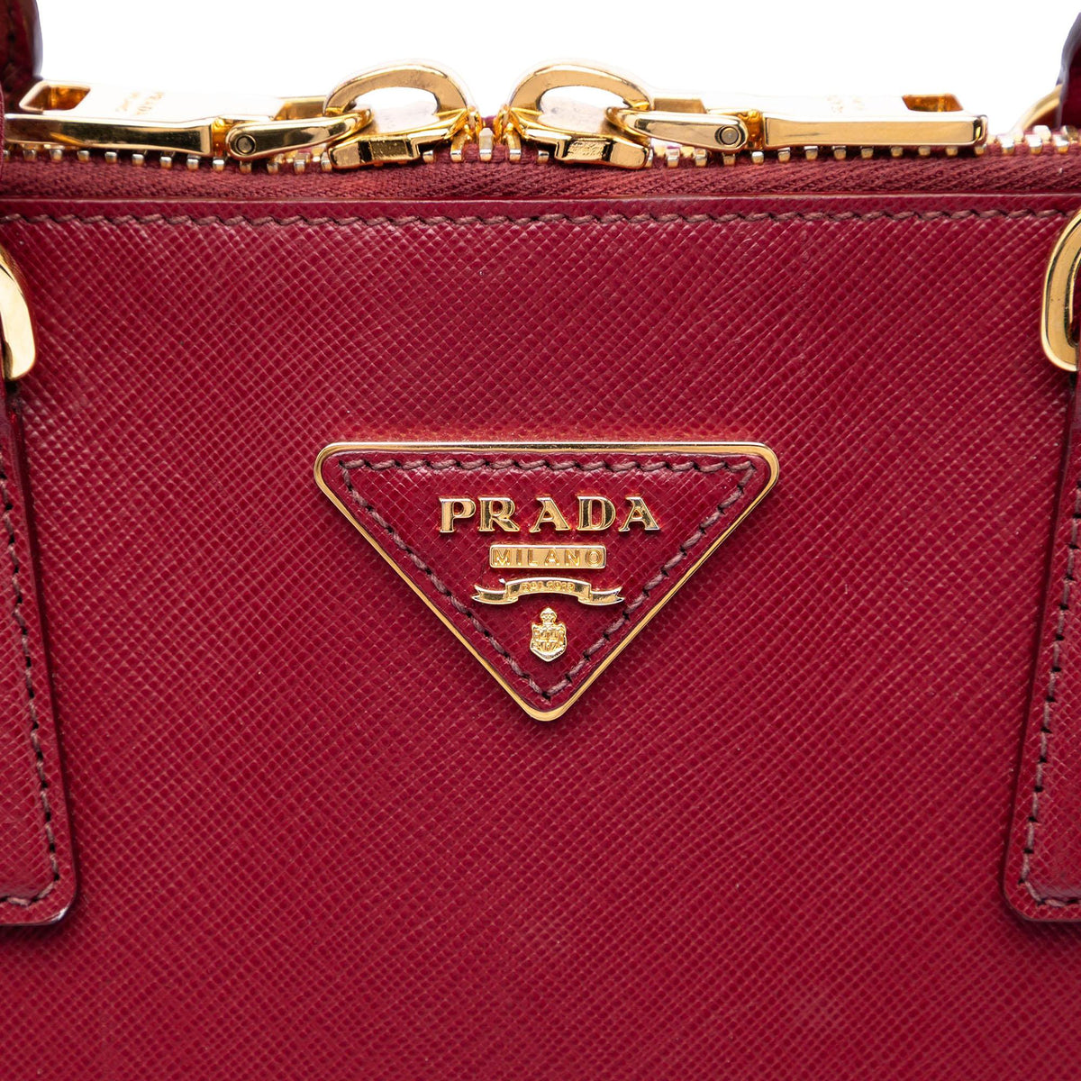 Prada Extra Large Saffiano Lux Promenade Satchel - Red