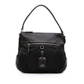 Prada Leather and Tessuto Shoulder Bag - Black