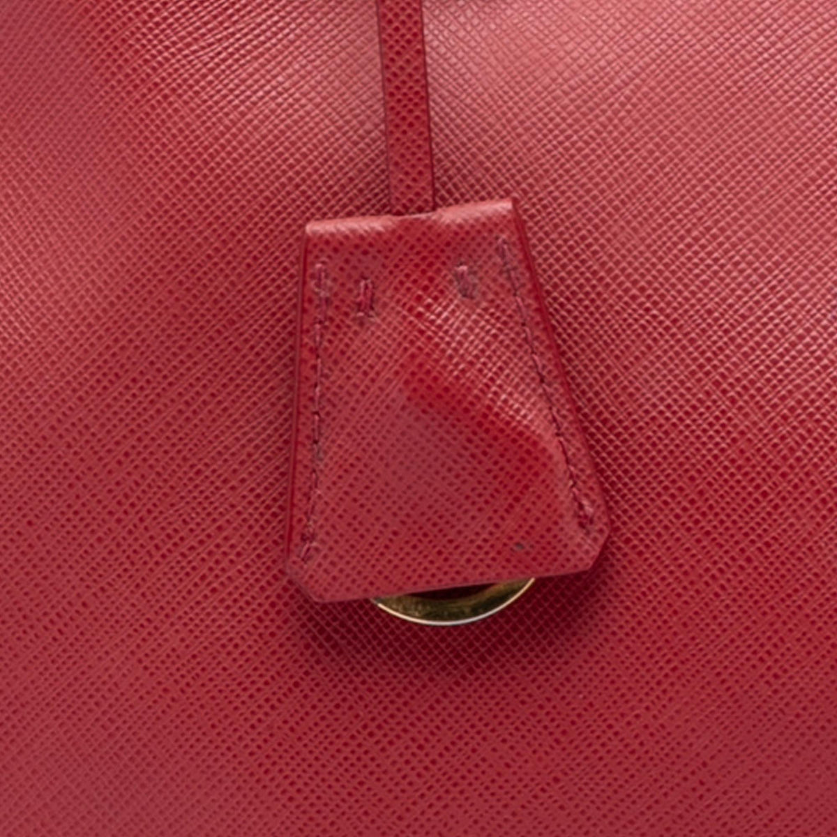 Prada Medium Saffiano Lux Galleria Satchel - Red