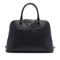 Prada Medium Saffiano Lux Promenade Satchel - Black