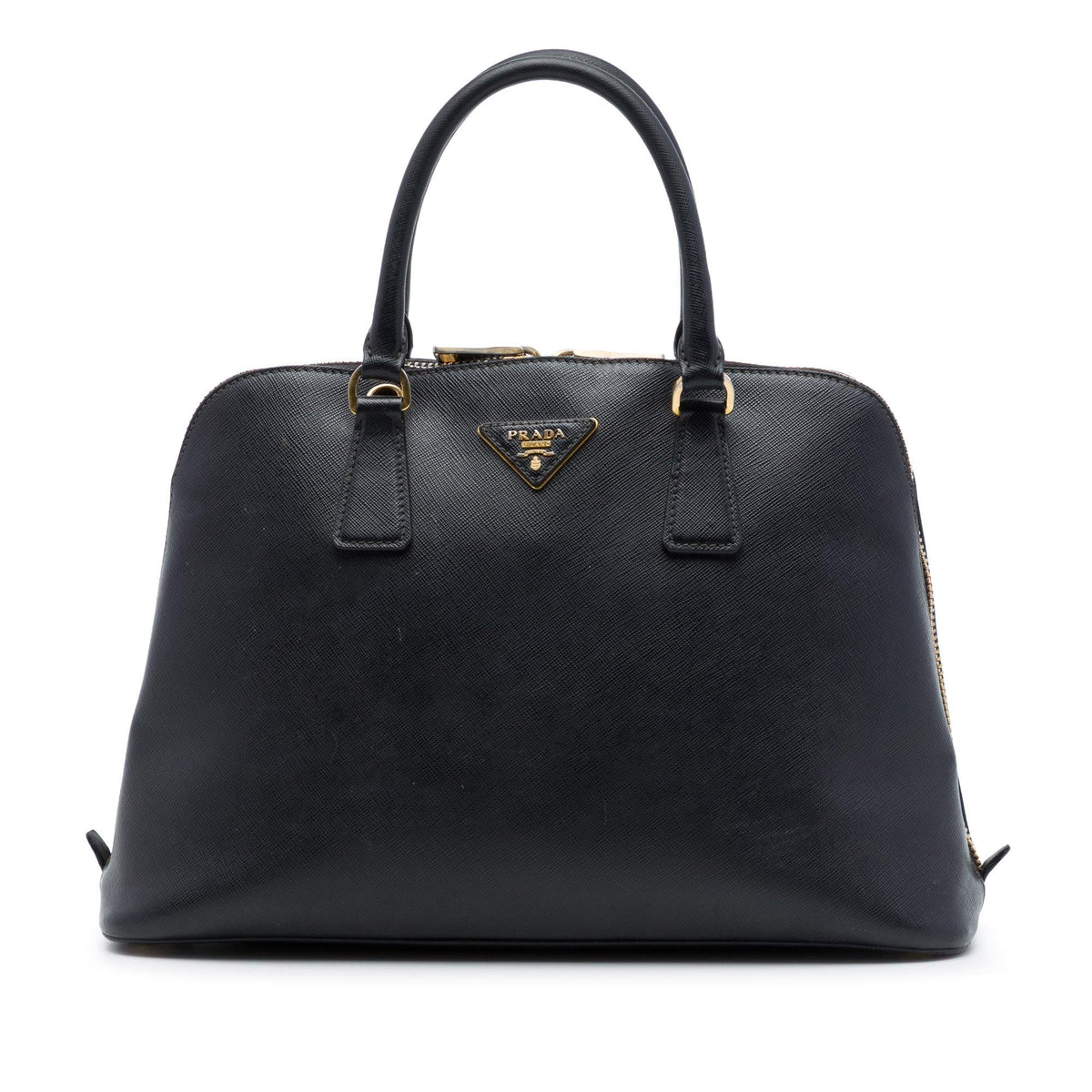 Prada Medium Saffiano Lux Promenade Satchel - Black