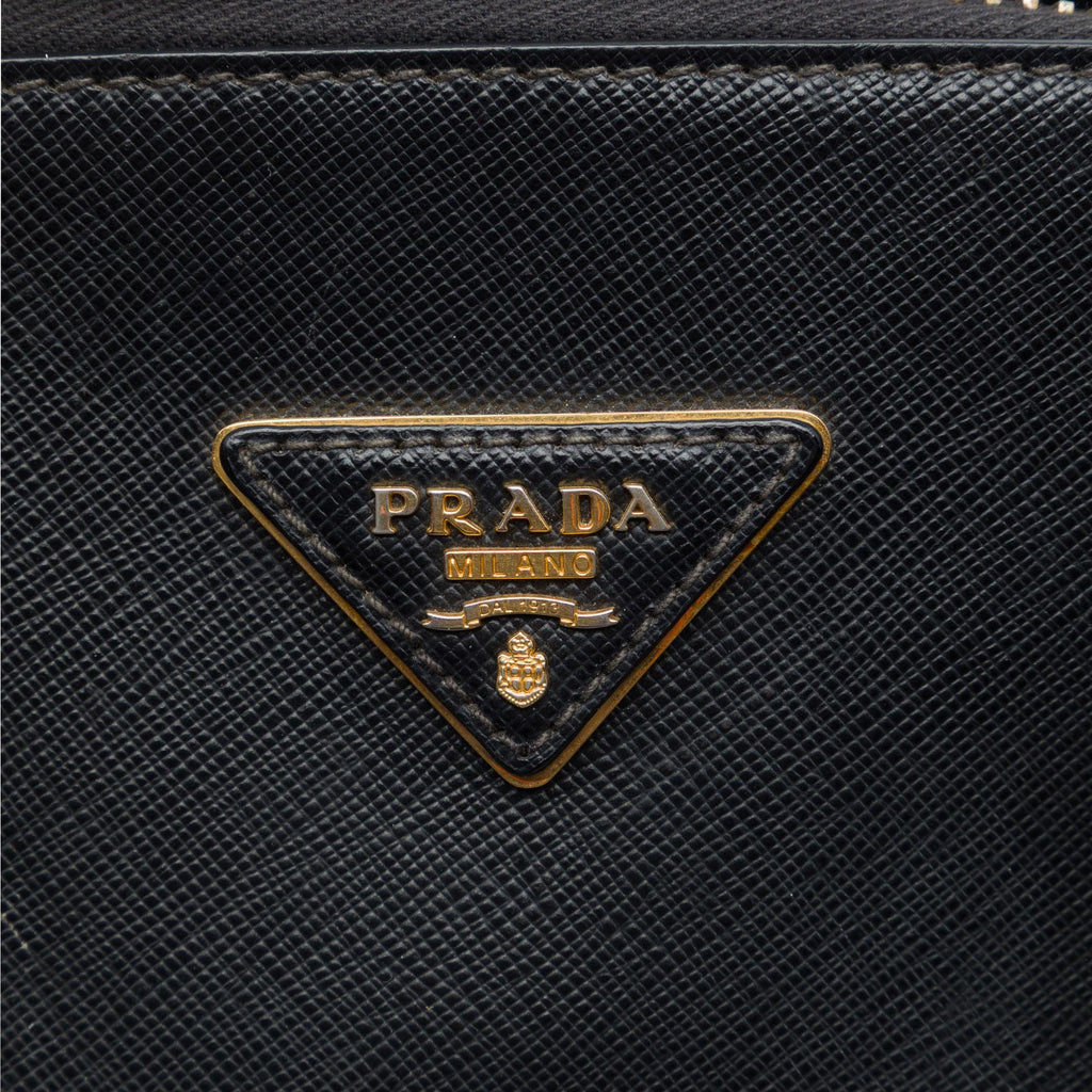 Prada Medium Saffiano Lux Promenade Satchel - Black