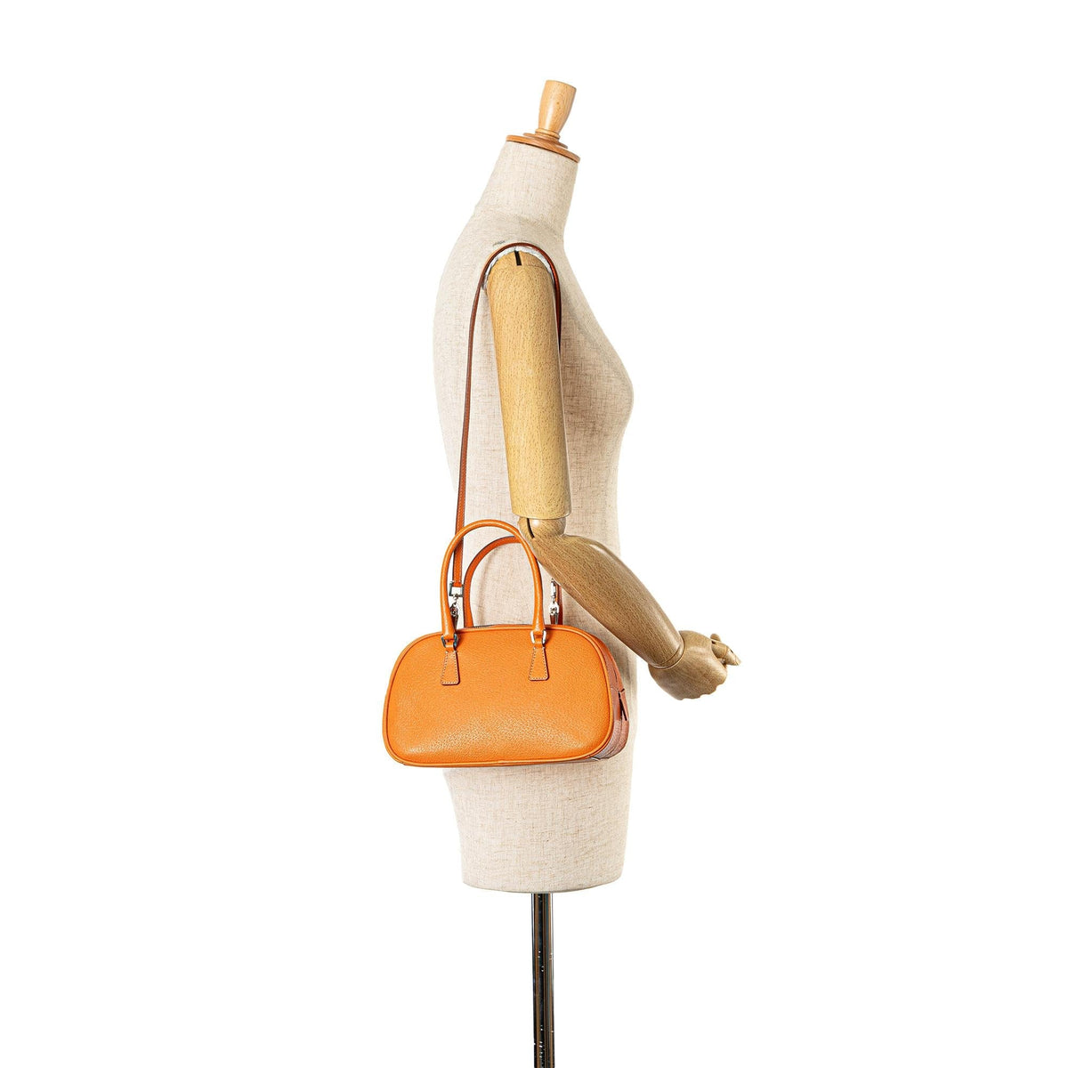 Prada Mini Cinghiale Satchel - Orange