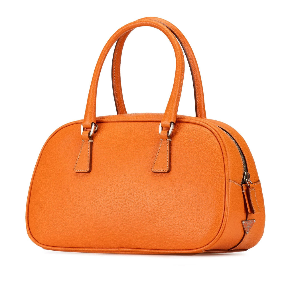 Prada Mini Cinghiale Satchel - Orange