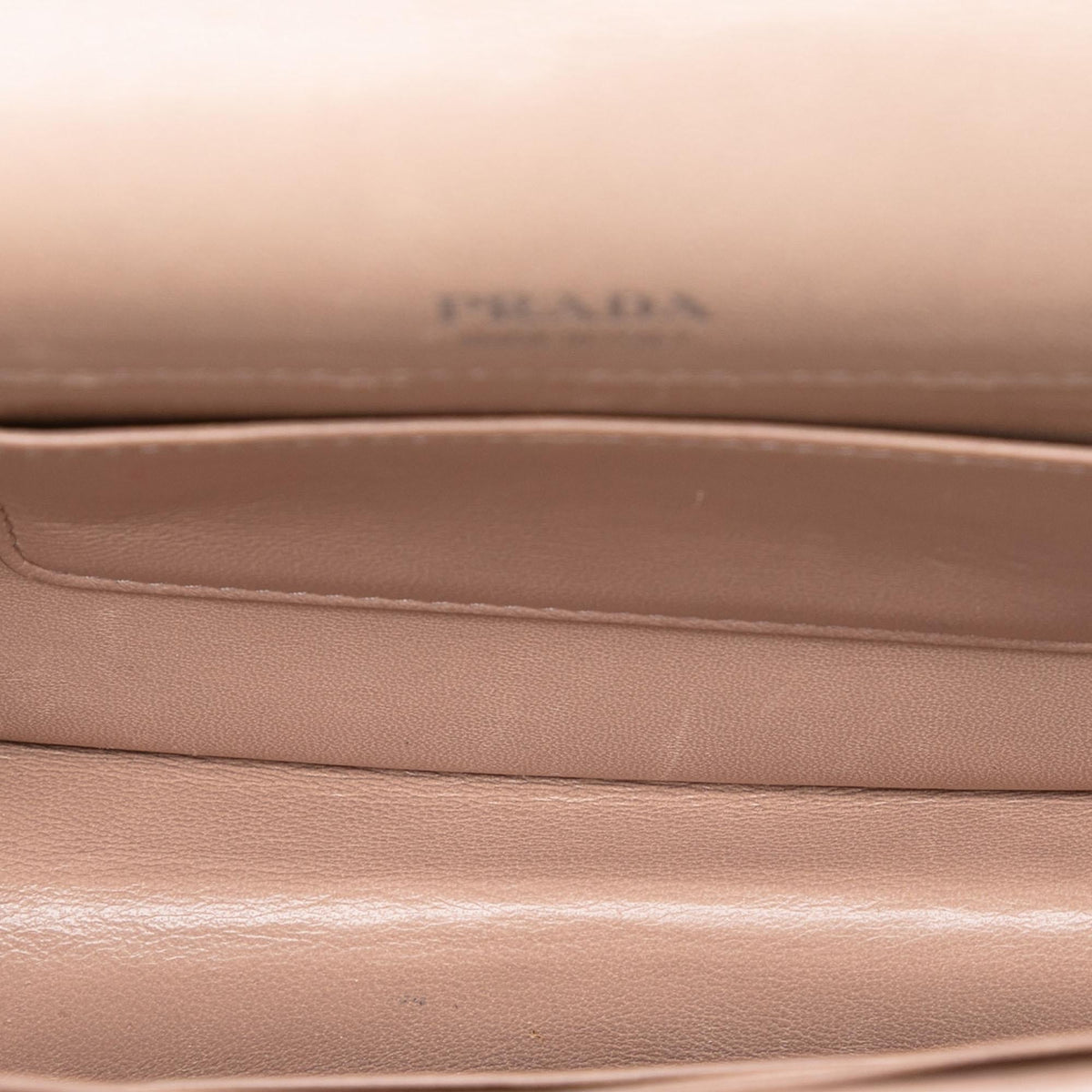 Prada Mini Soft Calf Impunture Diagramme Crossbody Bag - Brown